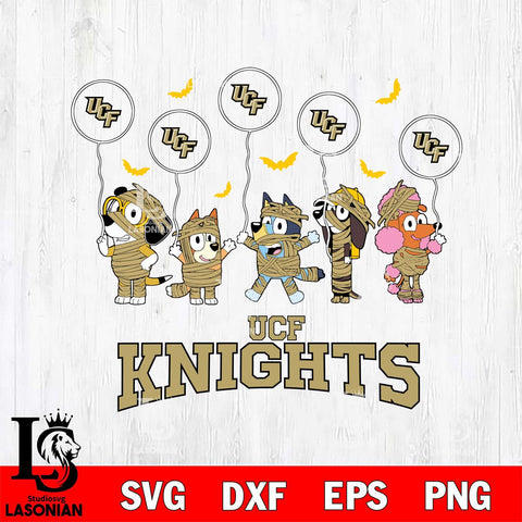 UCF Knights Bluey Halloween Spooky Svg Eps Dxf Png File, Digital Download, Instant Download