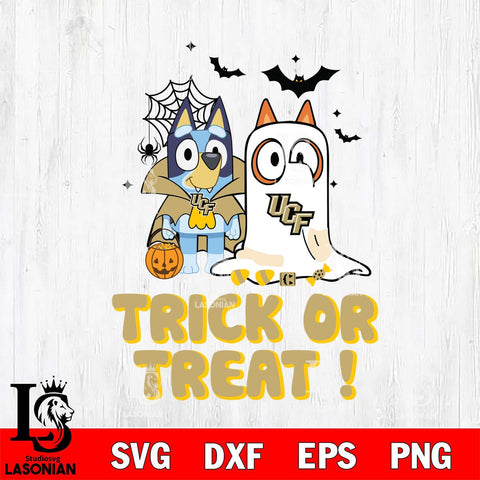 UCF Knights Bluey Trick or Treat Halloween Svg Eps Dxf Png File, Digital Download, Instant Download