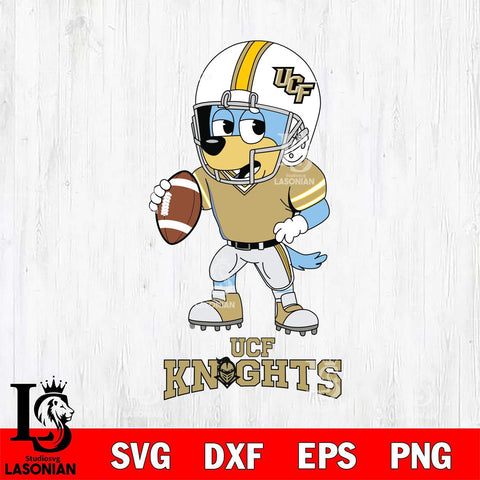 UCF Knights Bluey rugby Svg Eps Dxf Png File, Digital Download ,Instant Download, Cricut File