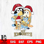 UCF Knights Christmas Bluey Family Sport Cut Files,Bluey Cricut,Christmas Svg , Bluey svg , Digital Download, dxf eps png pdf file