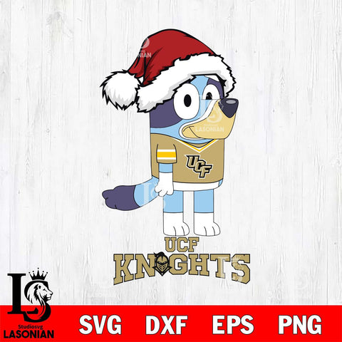 UCF Knights Christmas Bluey Hat Cut Files,Bluey Cricut,Christmas Svg , Bluey svg , Digital Download, dxf eps png pdf file