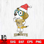 UCF Knights Christmas Bluey Honey Sport Cut Files,Bluey Cricut,Christmas Svg , Bluey svg , Digital Download, dxf eps png pdf file