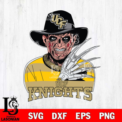 UCF Knights Freddy Krueger Horror Halloween Svg Eps Dxf Png File, NCAA svg, Digital Download, Instant Download