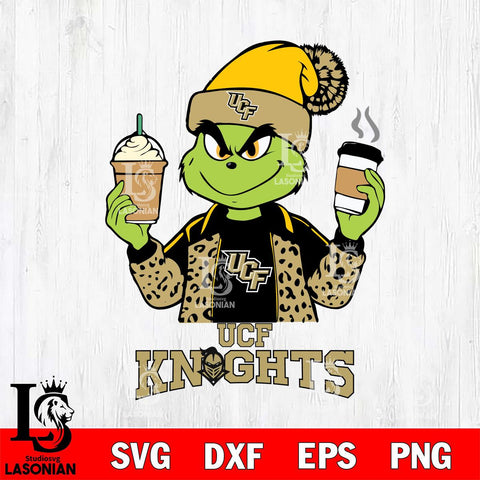 UCF Knights Grinch 2 coffee Svg Eps Dxf Png File, Digital Download, Instant Download