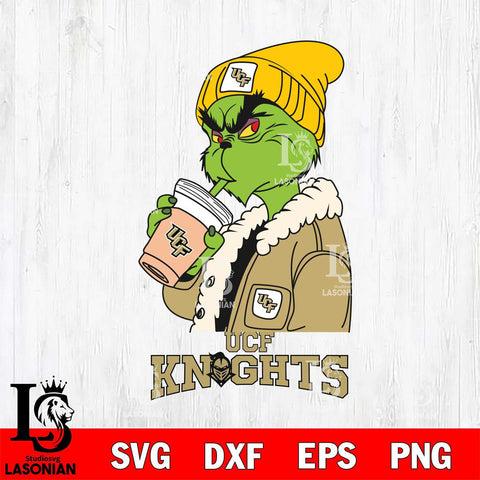 UCF Knights Grinch Bougie Football Svg Eps Dxf Png File, Digital Download, Instant Download