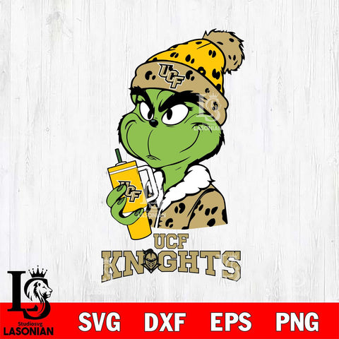 UCF Knights Grinch Bougie Leopard Svg Eps Dxf Png File, Digital Download, Instant Download