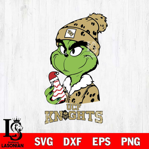 UCF Knights Grinch Tree Cake Svg Eps Dxf Png File, Digital Download, Instant Download