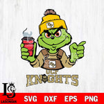 UCF Knights Grinch with coffee Svg Eps Dxf Png File, Digital Download, Instant Download