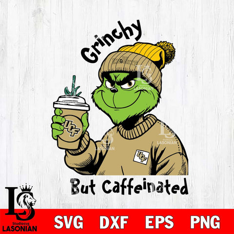 UCF Knights Grinchy But Caffeinated Svg Eps Dxf Png File, Digital Download, Instant Download