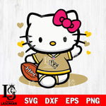 UCF Knights Hello Kitty sport 10 Svg Eps Dxf Png File, NCAA svg, Digital Download, Instant Download