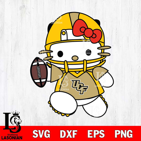 UCF Knights Hello Kitty sport 11 Svg Eps Dxf Png File, NCAA svg, Digital Download, Instant Download