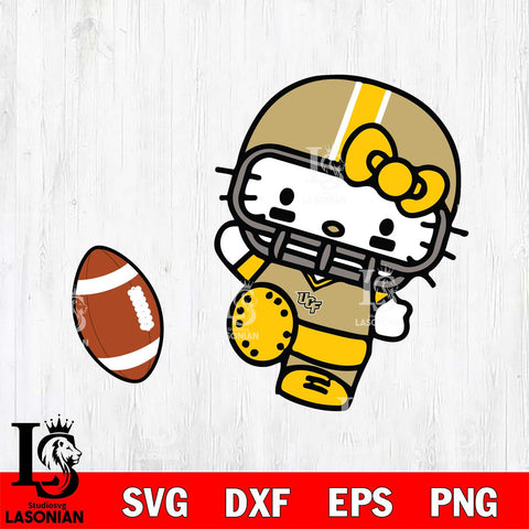 UCF Knights Hello Kitty sport 12 Svg Eps Dxf Png File, NCAA svg, Digital Download, Instant Download