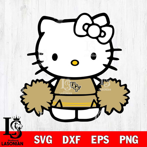 UCF Knights Hello Kitty sport 3 Svg Eps Dxf Png File, NCAA svg, Digital Download, Instant Download