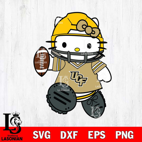 UCF Knights Hello Kitty sport Svg Eps Dxf Png File, NCAA svg, Digital Download, Instant Download