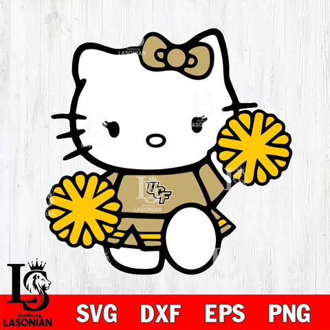 UCF Knights Hello Kitty sport 4 Svg Eps Dxf Png File, NCAA svg, Digital Download, Instant Download