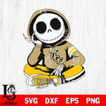 UCF Knights Jack Skellington halloween Svg Eps Dxf Png File, NCAA svg, Digital Download, Instant Download