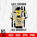 UCF Knights Like Father Like Daughter Svg Eps Dxf Png File, Digital Download, Instant Download