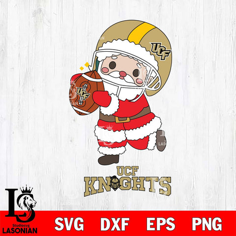 UCF Knights Santa Claus Cute Svg dxf eps png pdf file,NCAA svg,Digital Download,Cricut file