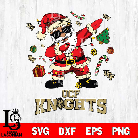 UCF Knights Santa Claus Football Svg dxf eps png pdf file,NCAA svg,Digital Download,Cricut file