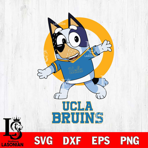 UCLA Bruins Bandit Heeler Rugby Svg Eps Dxf Png File, Digital Download ,Instant Download, Cricut File