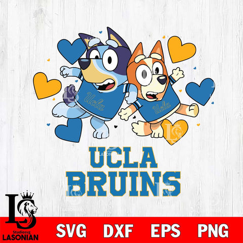 UCLA Bruins Bluey & Bingo 10 Svg Eps Dxf Png File, NCAA svg, Digital Download, Instant Download