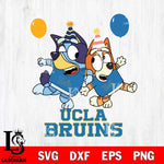 UCLA Bruins Bluey & Bingo 2 Svg Eps Dxf Png File, NCAA svg, Digital Download, Instant Download