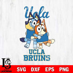 UCLA Bruins Bluey & Bingo 3 Svg Eps Dxf Png File, NCAA svg, Digital Download, Instant Download