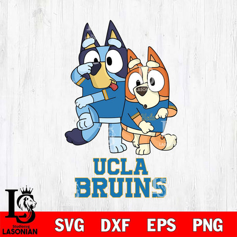 UCLA Bruins Bluey & Bingo Svg Eps Dxf Png File, NCAA svg, Digital Download, Instant Download