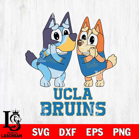 UCLA Bruins Bluey & Bingo 5 Svg Eps Dxf Png File, NCAA svg, Digital Download, Instant Download