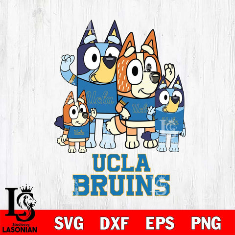 UCLA Bruins Bluey & Bingo 7 Svg Eps Dxf Png File, NCAA svg, Digital Download, Instant Download