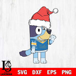 UCLA Bruins Bluey Christmas Svg Eps Dxf Png File, Digital Download, Instant Download