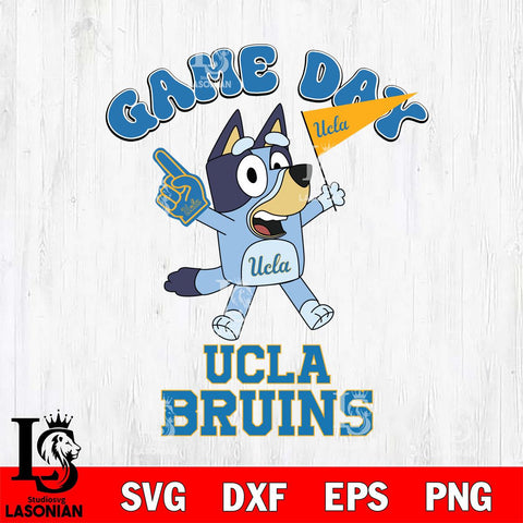 UCLA Bruins Bluey Game Day Svg Eps Dxf Png File, Digital Download, Instant Download