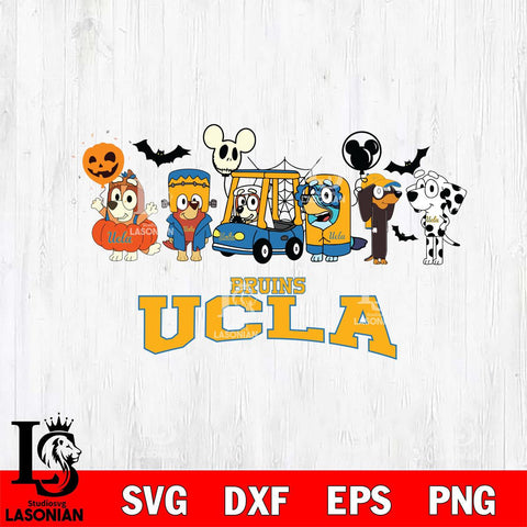 UCLA Bruins Bluey Halloween Svg Eps Dxf Png File, Digital Download, Instant Download