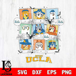 UCLA Bruins Bluey Halloween Sport Svg Eps Dxf Png File, Digital Download, Instant Download