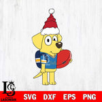 UCLA Bruins Bluey Lucky Christmas Svg Eps Dxf Png File, Digital Download, Instant Download