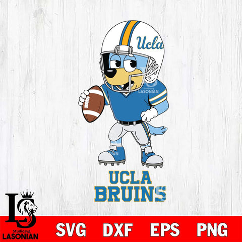 UCLA Bruins Bluey rugby Svg Eps Dxf Png File, Digital Download ,Instant Download, Cricut File