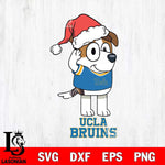 UCLA Bruins Christmas Bluey Jack Sport Cut Files,Bluey Cricut,Christmas Svg , Bluey svg , Digital Download, dxf eps png pdf file