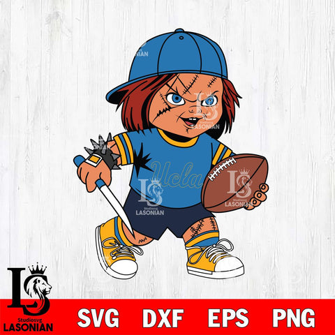 UCLA Bruins Chucky Horror 10 Svg Eps Dxf Png File, NCAA svg, Digital Download, Instant Download