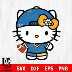 UCLA Bruins Cute Hello Kitty Football 10 Svg Eps Dxf Png File, NCAA svg, Digital Download, Instant Download