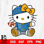 UCLA Bruins Cute Hello Kitty Football 11 Svg Eps Dxf Png File, NCAA svg, Digital Download, Instant Download