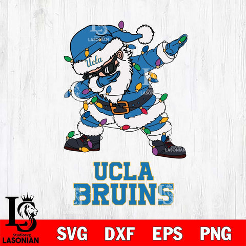 UCLA Bruins Dabbing Santa Claus Ugly Christmas Svg dxf eps png pdf file,NCAA svg,Digital Download,Cricut file