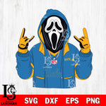 UCLA Bruins Ghostface Scream Football Halloween Svg Eps Dxf Png File, NCAA svg, Digital Download, Instant Download