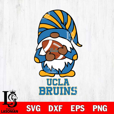 UCLA Bruins Gnomes Football Svg Eps Dxf Png File, Digital Download, Instant Download