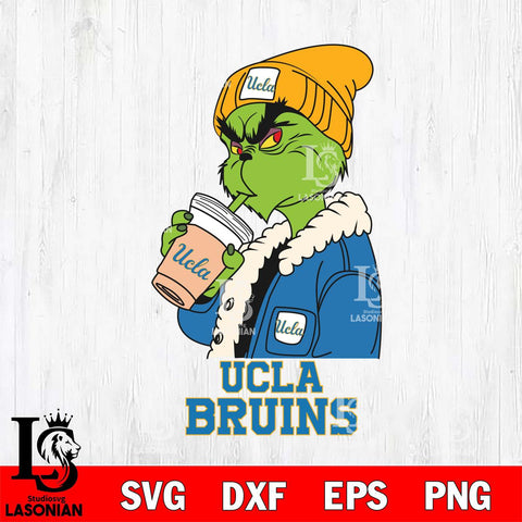 UCLA Bruins Grinch Bougie Football Svg Eps Dxf Png File, Digital Download, Instant Download