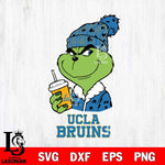 UCLA Bruins Grinch Cofffe Christmas Cut Files Cricut, Svg Dxf Eps Png file, Digital download , Silhouette