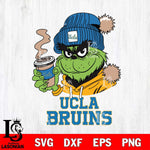 UCLA Bruins Grinch Cofffe Hoodie Cut Files Cricut, Svg Dxf Eps Png file, Digital download , Silhouette