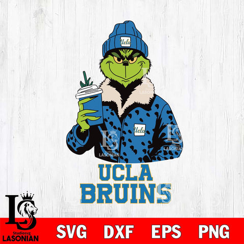 UCLA Bruins Grinch Leopard Svg Eps Dxf Png File, Digital Download, Instant Download