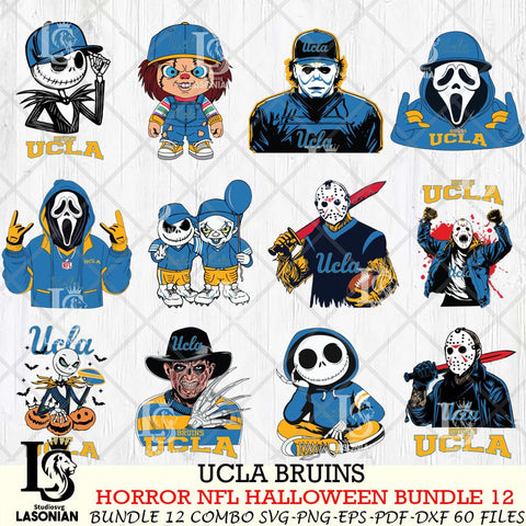 UCLA Bruins Halloween Bundle 12 SVG Svg Eps Dxf Png File, NCAA bundle svg, Digital Download, Instant Download