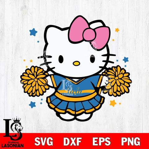 UCLA Bruins Hello Kitty Cheerleader 10 Svg Eps Dxf Png File, Digital Download, Instant Download