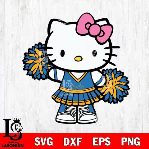 UCLA Bruins Hello Kitty Cheerleader 11 Svg Eps Dxf Png File, Digital Download, Instant Download